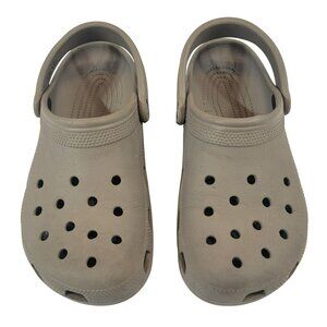 Croc Classic Clog, Adult W8 / M6, Neutral Mushroom Brown Color, GUC